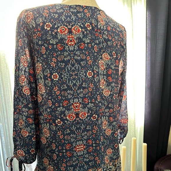 TOK blue and red floral maxi dress - Picture 7 of 7